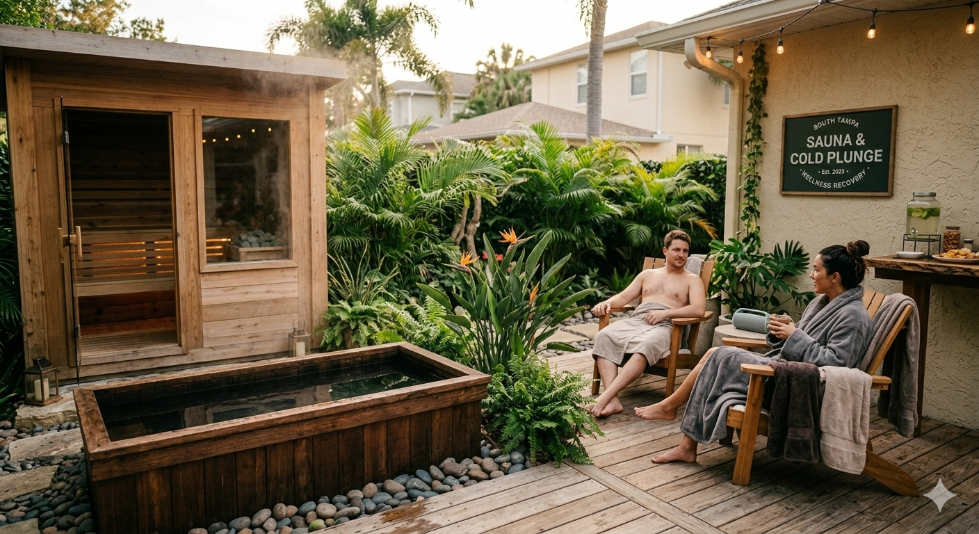 Sauna and cold plunge therapy