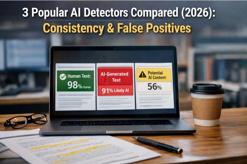 3 Popular AI Detectors Compared (2026): Consistency & False Positives