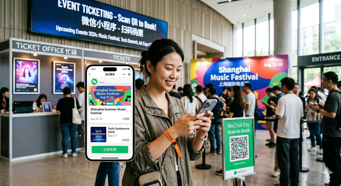 wechat mini program ticketing events