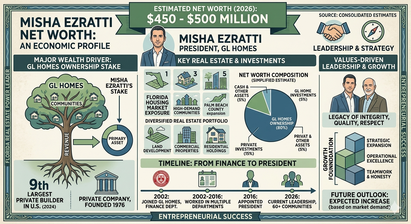misha ezratti net worth
