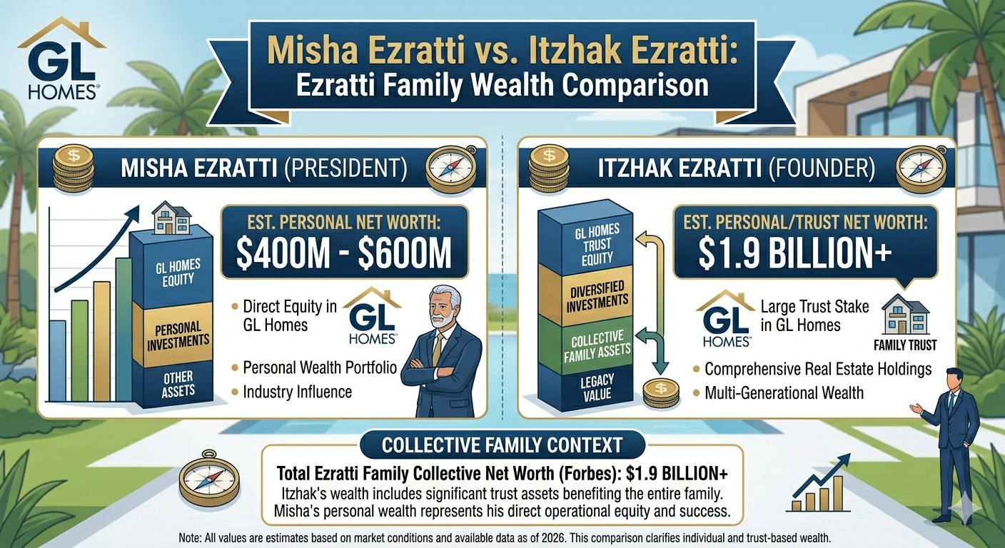 Misha Ezratti vs Itzhak Ezratti net worth